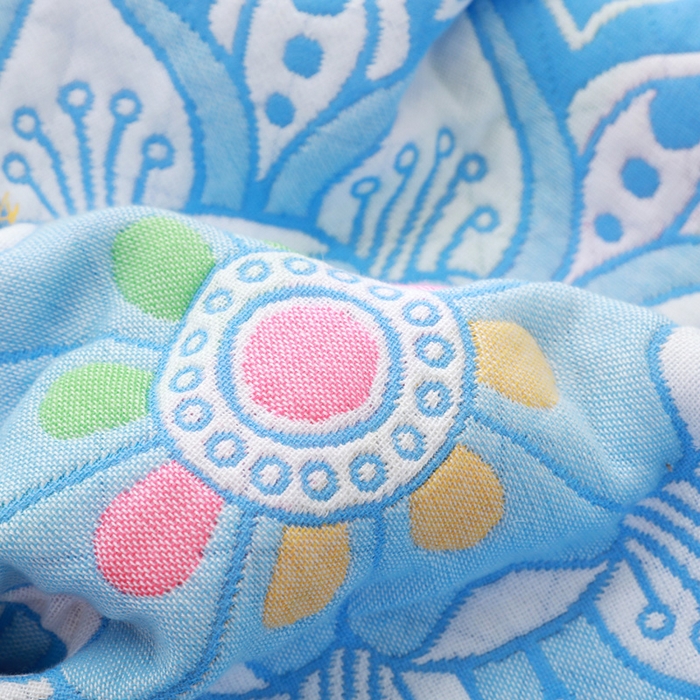 91家纺网 家纺一手货源 找家纺 朴尔家纺 2024新款柔棉卡漫风系列三层纱布枕巾 52*78cm一对 花菲语兰