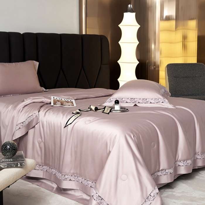 91家纺网 家纺一手货源 找家纺 （总）榻尚家居 2024新款镂空蚕丝空调夏凉被被天丝棉夏被镂空夏被四件套