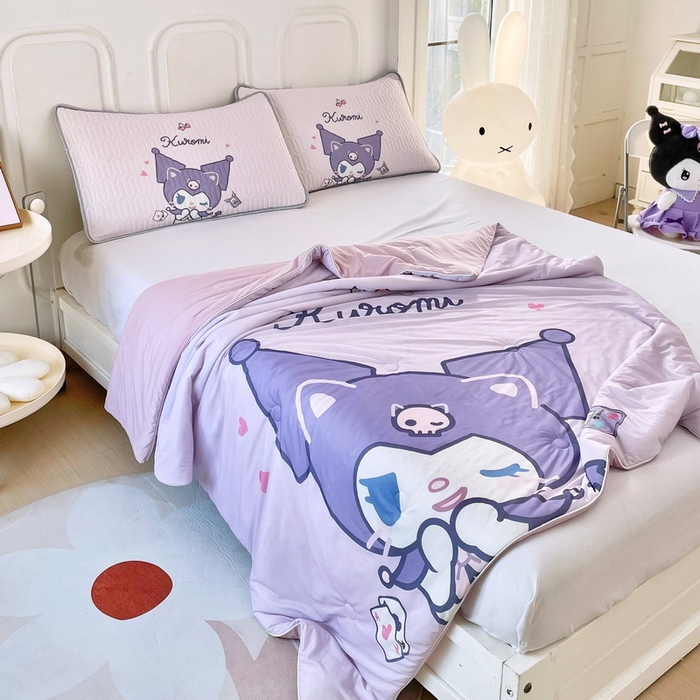 91家纺网 家纺一手货源 找家纺 蘭菲家纺 三丽欧凉感丝夏被 库小咪