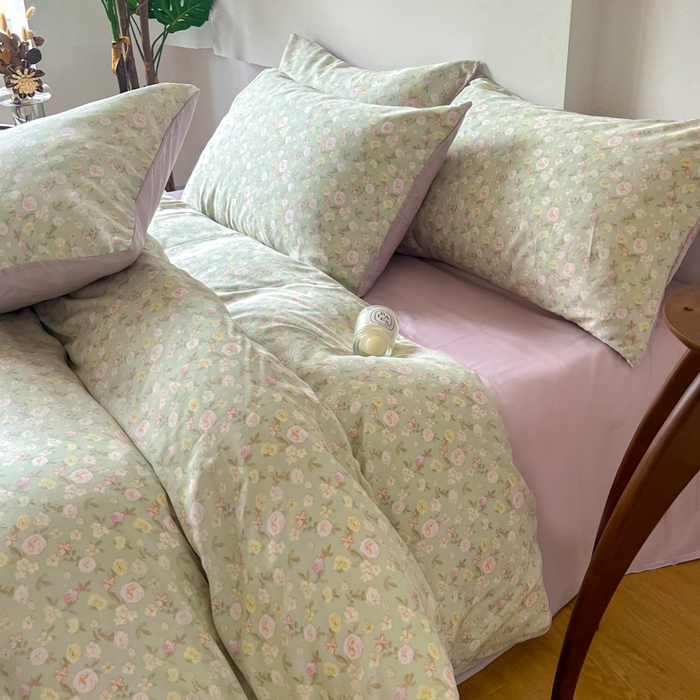 91家纺网 家纺一手货源 找家纺 千朵 2024新款莱赛尔天丝四件套 彩梦