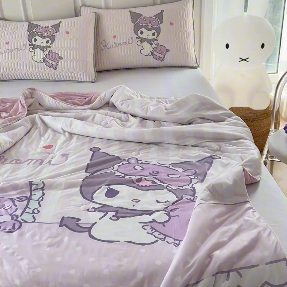 91家纺网 家纺一手货源 找家纺 蘭菲家纺 三丽欧凉感丝夏被 花仙子