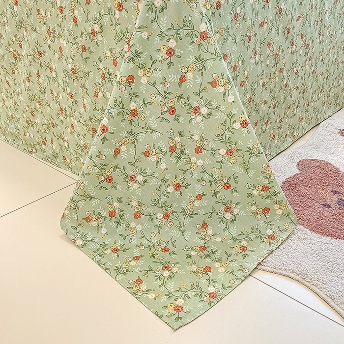 91家纺网 家纺一手货源 找家纺 绵庭家纺 2024新款AB版12868全棉印花单床单 浮世繁华