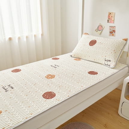 91家纺网 家纺一手货源 找家纺 （总）爱思凯家纺 2025款【印花学生床乳胶凉席】清新乳胶条席