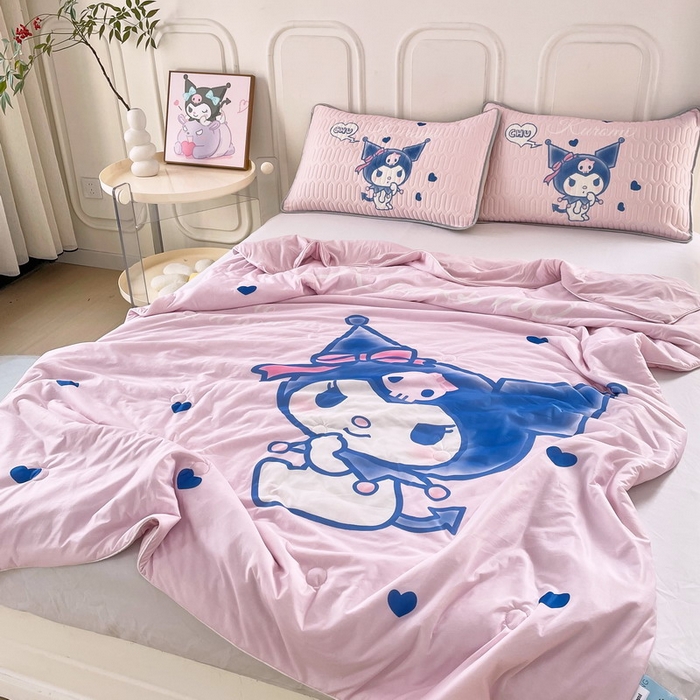 91家纺网 家纺一手货源 找家纺 蘭菲家纺 三丽欧凉感丝夏被 小魔仙