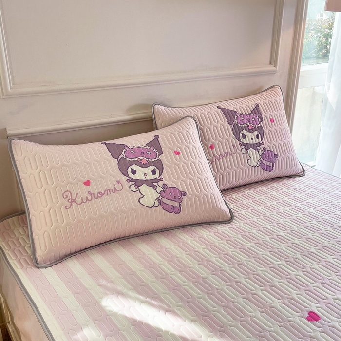 91家纺网 家纺一手货源 找家纺 蘭菲家纺 2024新款大版三丽鸥卡通凉席 小蜜库