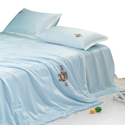 91家纺网 家纺一手货源 找家纺 （总）梦镜 2025新款A类母婴级凉感夏被四件套-兔然暴富