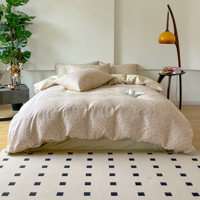 91家纺网 家纺一手货源 找家纺 千朵 2024新款莱赛尔天丝四件套 灵动