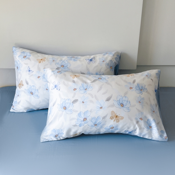 91家纺网 家纺一手货源 找家纺 千朵 2024新款莱赛尔天丝四件套 妙花兰