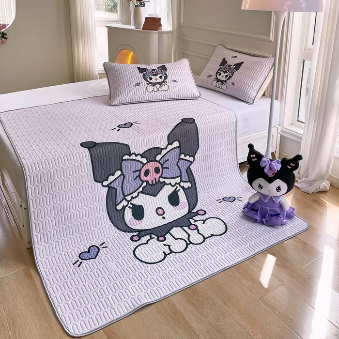 91家纺网 家纺一手货源 找家纺 蘭菲家纺 2024新款大版三丽鸥卡通凉席 乐巴库