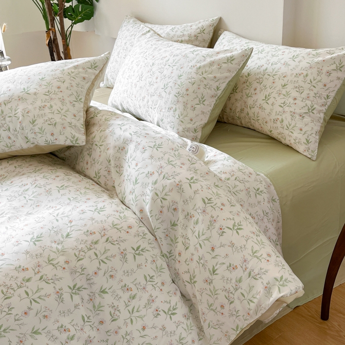 91家纺网 家纺一手货源 找家纺 千朵 2024新款莱赛尔天丝四件套 佳人米