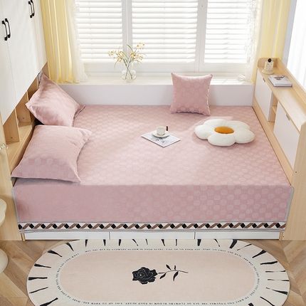 91家纺网 家纺一手货源 找家纺 手艺人沙发垫炕垫 2025新款雪尼尔提花绣花炕盖榻榻米炕垫XK619-XK655 XK619