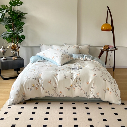 千朵 2024新款莱赛尔天丝四件套 清芽