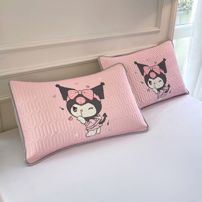 91家纺网 家纺一手货源 找家纺 蘭菲家纺 2024新款大版三丽鸥卡通凉席 公主酱小酷