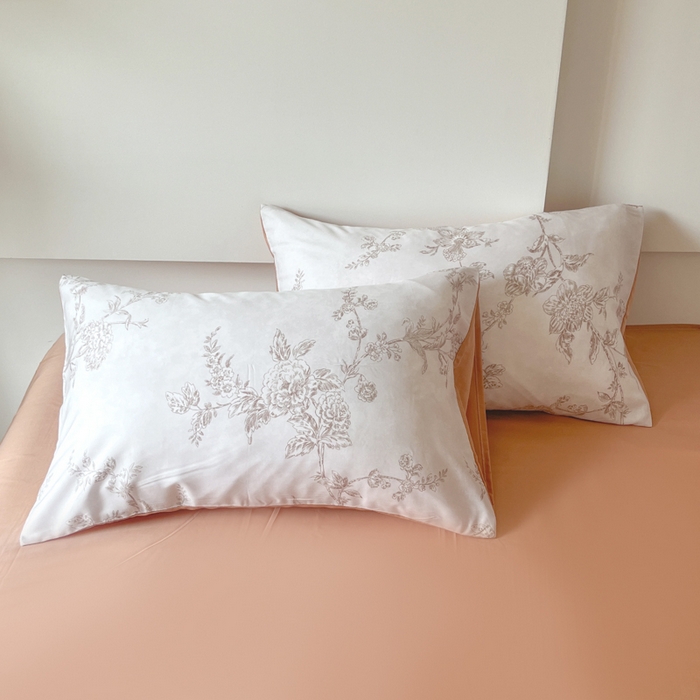 91家纺网 家纺一手货源 找家纺 千朵 2024新款莱赛尔天丝四件套 美人蕉粉