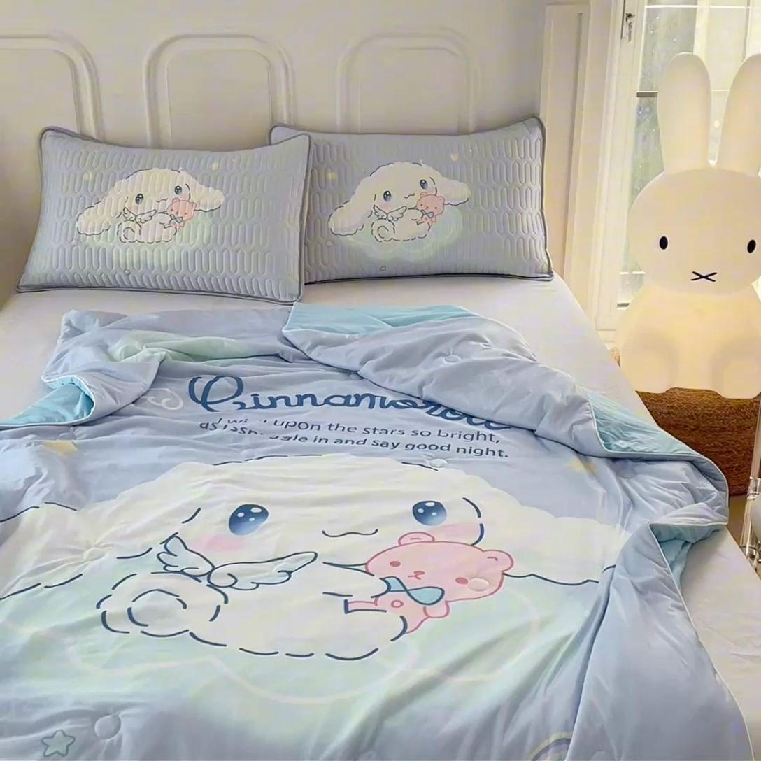 91家纺网 家纺一手货源 找家纺 蘭菲家纺 三丽欧凉感丝夏被 棉花糖