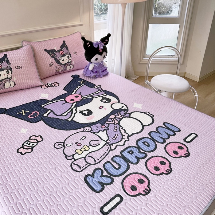 91家纺网 家纺一手货源 找家纺 蘭菲家纺 2024新款大版三丽鸥卡通凉席 小库日记