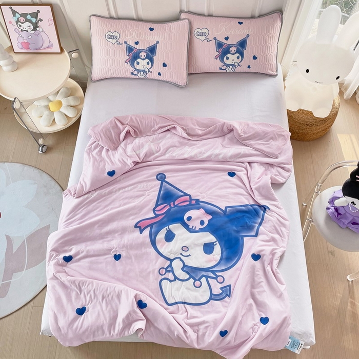 91家纺网 家纺一手货源 找家纺 蘭菲家纺 三丽欧凉感丝夏被 小魔仙