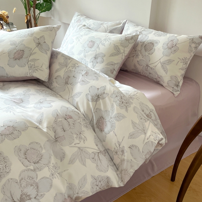 91家纺网 家纺一手货源 找家纺 千朵 2024新款莱赛尔天丝四件套 幽兰香