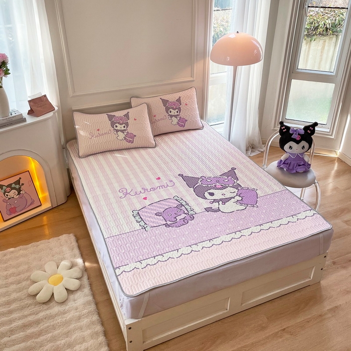 91家纺网 家纺一手货源 找家纺 蘭菲家纺 2024新款大版三丽鸥卡通凉席 小蜜库