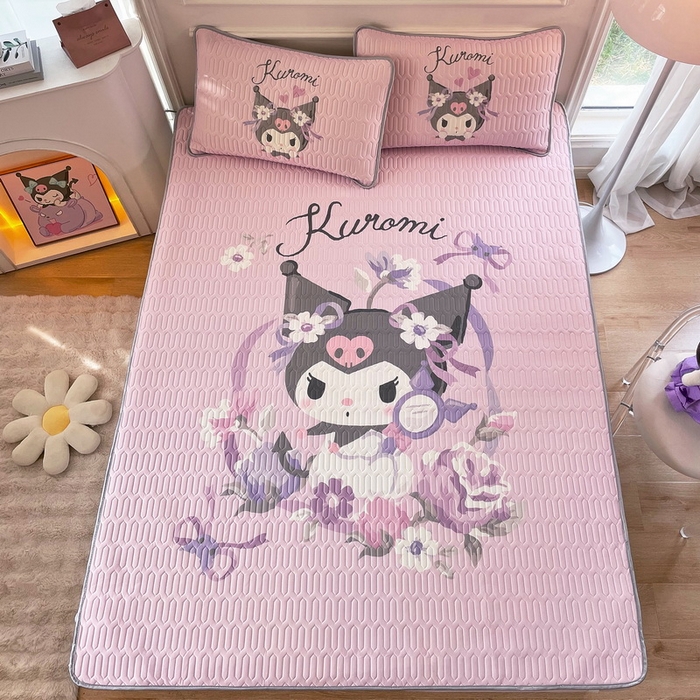 91家纺网 家纺一手货源 找家纺 蘭菲家纺 2024新款大版三丽鸥卡通凉席 花仙子