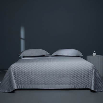 缔缦 2024新款天丝棉床盖系列 （配大红皮包，不要包装少20） 时尚灰