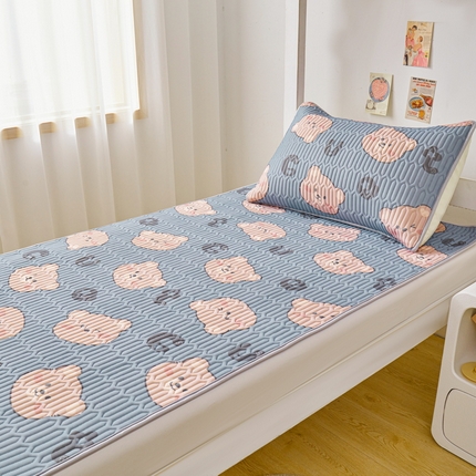 91家纺网 家纺一手货源 找家纺 （总）爱思凯家纺 2025款【印花学生床乳胶凉席】清新乳胶条席