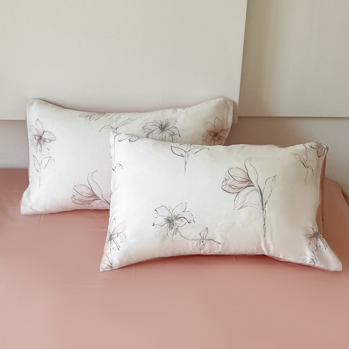 91家纺网 家纺一手货源 找家纺 千朵 2024新款莱赛尔天丝四件套 枝叶诗韵