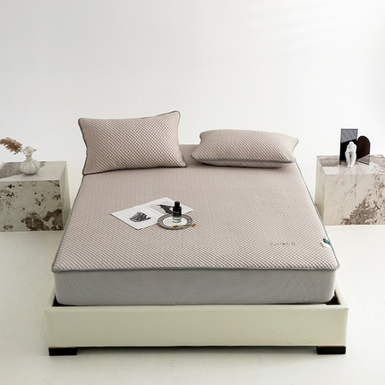 91家纺网 家纺一手货源 找家纺 （总）佳汐蓝 新款A类-冰丝豆凉席席-床笠款