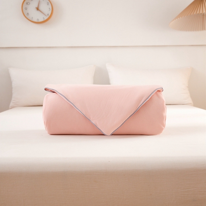 91家纺网 家纺一手货源 找家纺 啊雅家居 2025新款A类针织棉云柔大豆被抗菌被子被芯  公主粉