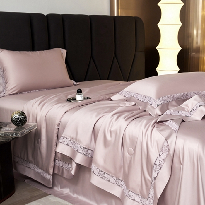 91家纺网 家纺一手货源 找家纺 （总）榻尚家居 2024新款镂空蚕丝空调夏凉被被天丝棉夏被镂空夏被四件套