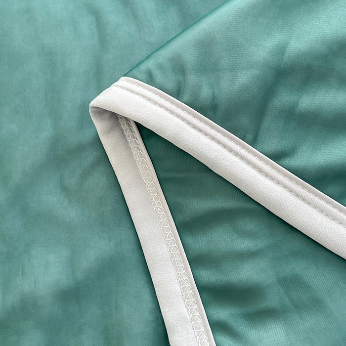 91家纺网 家纺一手货源 找家纺 爱洛 2024新款凉感丝乳胶凉席夏被四件套夏凉被空调被乳胶席 墨绿