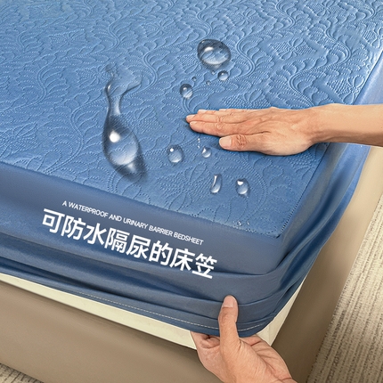 91家纺网 家纺一手货源 找家纺 （总）摩妮卡 2025新款防水隔尿夹棉床笠加厚席梦思床垫保护罩