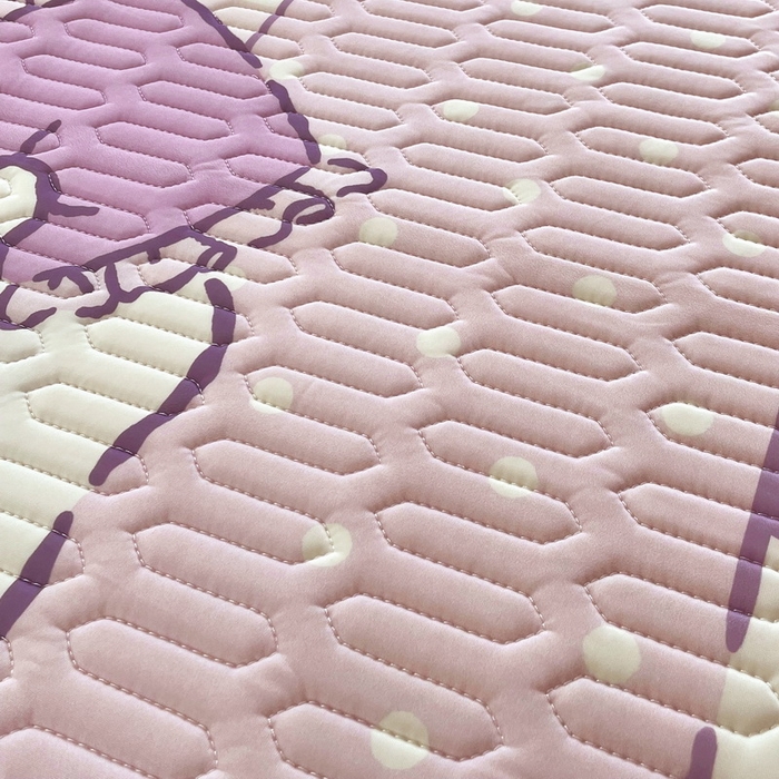 91家纺网 家纺一手货源 找家纺 蘭菲家纺 2024新款大版三丽鸥卡通凉席 小蜜库