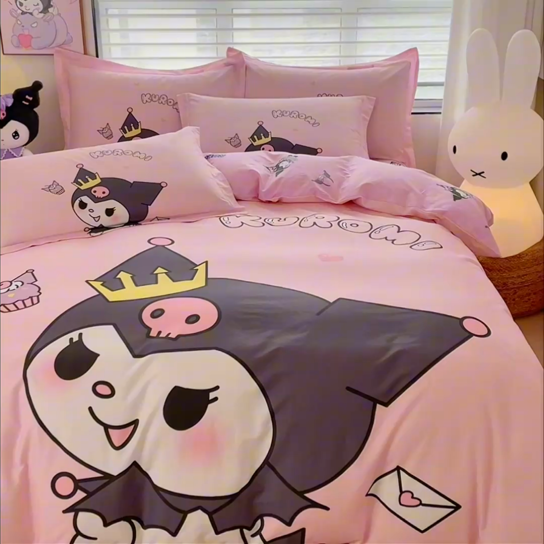 91家纺网 家纺一手货源 找家纺 蘭菲家纺 三丽欧全棉四件套 粉巴库