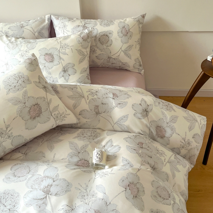 91家纺网 家纺一手货源 找家纺 千朵 2024新款莱赛尔天丝四件套 幽兰香