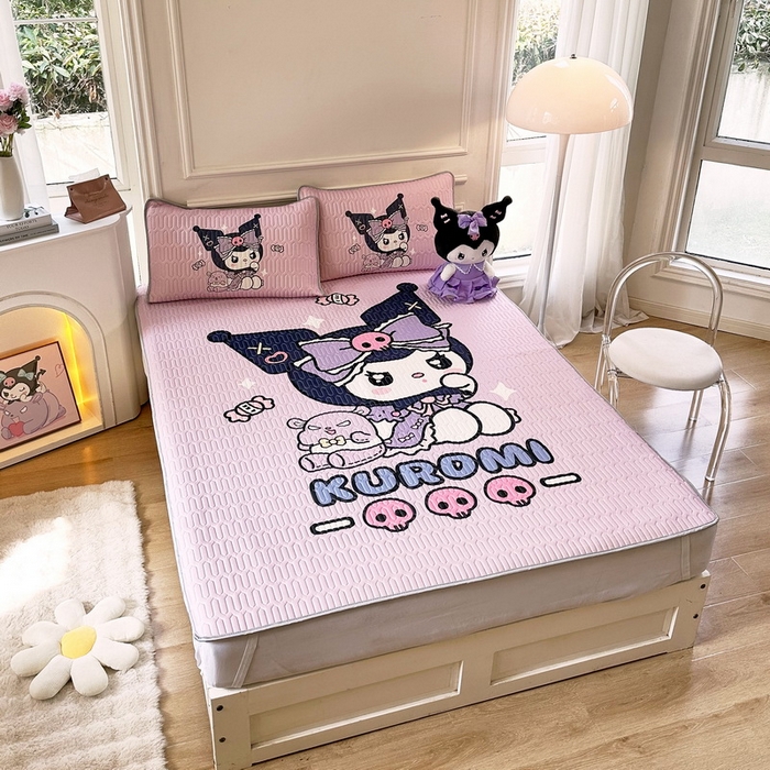 91家纺网 家纺一手货源 找家纺 蘭菲家纺 2024新款大版三丽鸥卡通凉席 小库日记