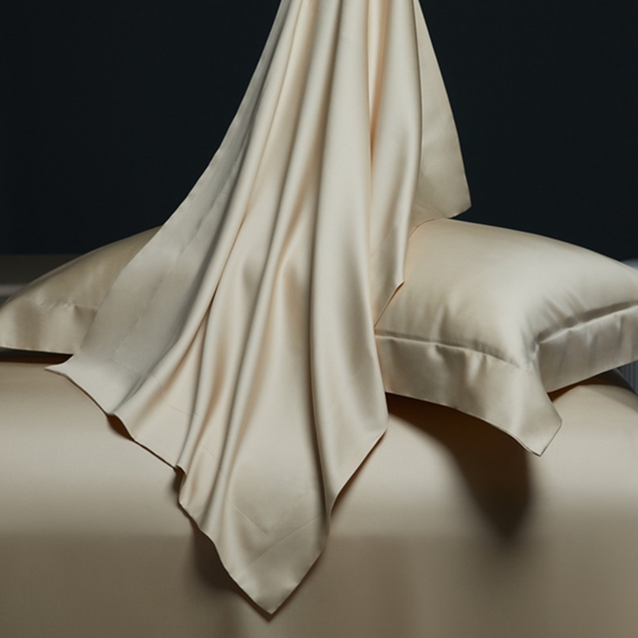 91家纺网 家纺一手货源 找家纺 缔缦 2024新款60天丝棉四件套-花漾 香槟