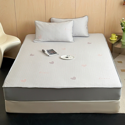 91家纺网 家纺一手货源 找家纺 （总）顾里家纺 新款冰豆豆立体提花软席床笠款