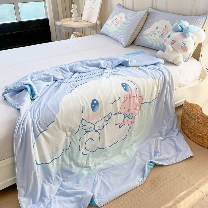 91家纺网 家纺一手货源 找家纺 蘭菲家纺 三丽欧凉感丝夏被 棉花糖