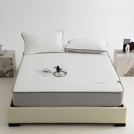 91家纺网 家纺一手货源 找家纺 （总）佳汐蓝 新款A类-冰丝豆凉席席-床笠款