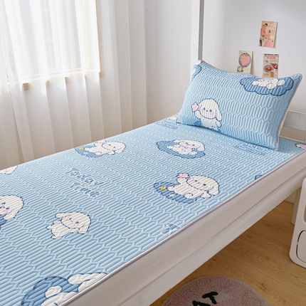 91家纺网 家纺一手货源 找家纺 （总）爱思凯家纺 2025款【印花学生床乳胶凉席】清新乳胶条席