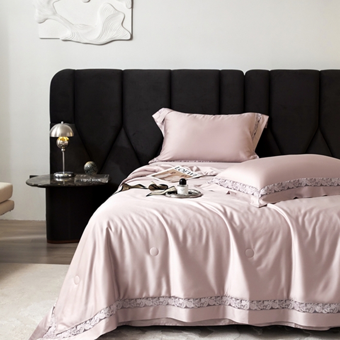 91家纺网 家纺一手货源 找家纺 （总）榻尚家居 2024新款镂空蚕丝空调夏凉被被天丝棉夏被镂空夏被四件套