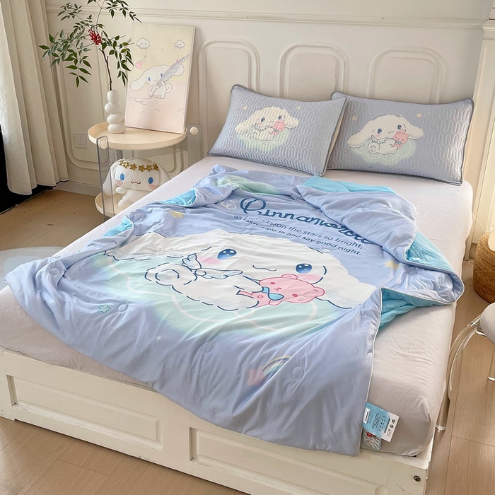 91家纺网 家纺一手货源 找家纺 蘭菲家纺 三丽欧凉感丝夏被 棉花糖