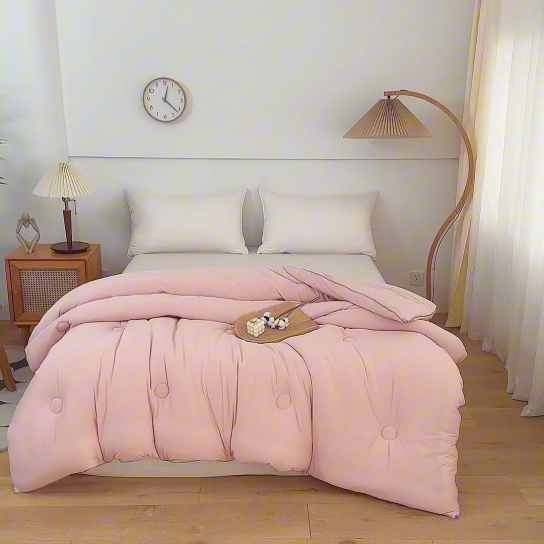 91家纺网 家纺一手货源 找家纺 （总）啊雅家居 2025新款A类针织棉云柔大豆被抗菌被子被芯 