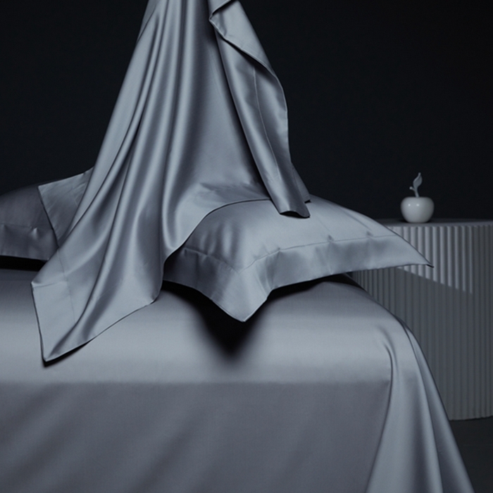 91家纺网 家纺一手货源 找家纺 缔缦 2024新款60天丝棉四件套-花漾 时尚灰