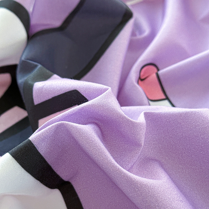 91家纺网 家纺一手货源 找家纺 蘭菲家纺 2024新款全棉大版三丽鸥卡通单床笠 公主酱小库