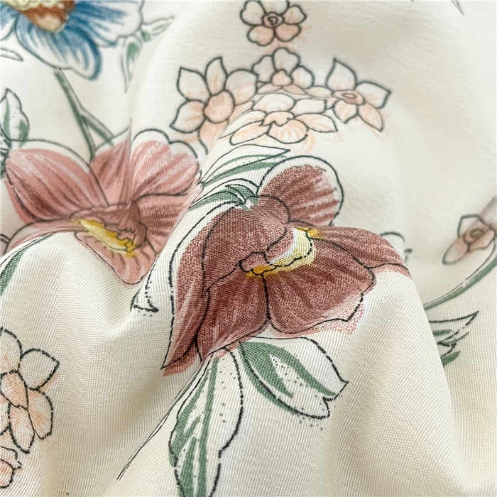 91家纺网 家纺一手货源 找家纺 （总）梵克保罗 2024新款春夏水洗棉麻双层纱夏被四件套