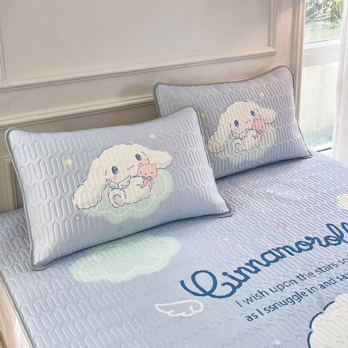 91家纺网 家纺一手货源 找家纺 蘭菲家纺 2024新款大版三丽鸥卡通凉席 棉花糖