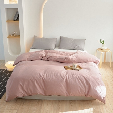 91家纺网 家纺一手货源 找家纺 （总）新款40支13372精梳棉纯色彩虹糖单品系列单品被套