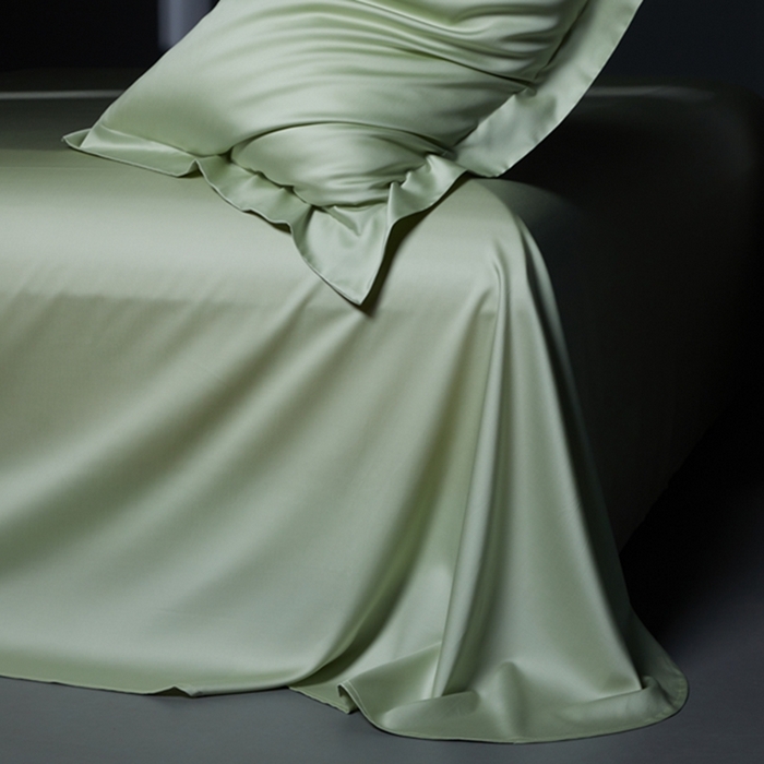 91家纺网 家纺一手货源 找家纺 缔缦 2024新款60天丝棉四件套-花漾 森林绿